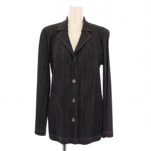 イッセイミヤケ デニム転写 テーラードジャケット 3 ブラック