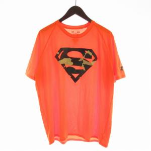スーパーマン ヒートギアTシャツ 半袖 迷彩柄 L オレンジ /EE