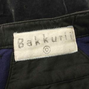 45rpm Bakkurii クロップドパンツ ベロア ジップフライ 裾ボタン 0 黒 ブラック 5-11-6020