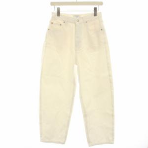 24SS コクーンシルエットデニムパンツ ジーンズ ハイウエスト 38 白 ホワイト 24030912011010