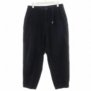 デニム ワイド テーパード パンツ Denim Wide Tapered Pants ロゴ 30 紺 ネイビー