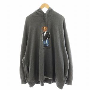 ポロベア パーカー プルオーバー コットン 4XB グレー 711733855001 /AN38