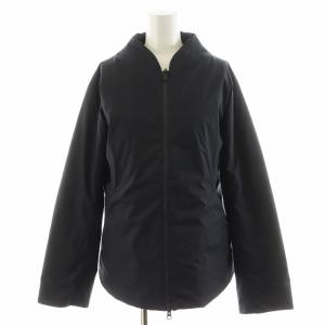 × プランテーション Plantation ダウンジャケット ロゴ アウター M 紺 ネイビー PL03FC002