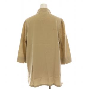 Max Mara セットアップ 上下 七分袖 シャツ ロングパンツ 40 シルク混 40 ベージュ /YM