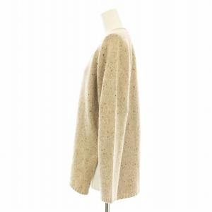 MAX MARA WEEKEND LINE ニット セーター 長袖 Vネック ウール カシミヤ混 M ベージュ /KU
