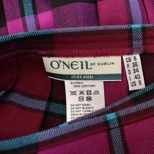 O'NEIL OF DUBLIN ラップスカート プリーツ チェック柄 IT40