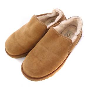 KENTON ケントン スリッポン ムートン スエード ロゴ US9 27cm 茶 ブラウン /BB