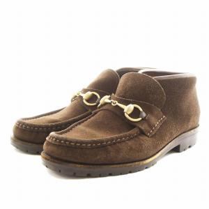 ホースビット ローファー モカシン スエード 36.5 茶 ブラウン 0088 /AN6