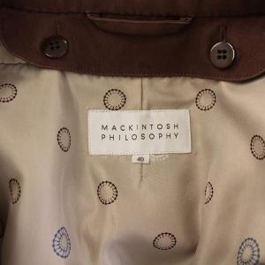 MACKINTOSH PHILOSOPHY MACKINTOSHPHILOSOPHY ステンカラーコート アウター ミドル丈 40 茶 ブラウン /BB