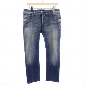 STYLE 622 デニムパンツ ジーンズ ジップフライ ボタンフライ ストレッチ ロゴパッチ 32 青