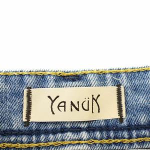 YANUK LOUISE デニムパンツ 57134211 USED加工 ジーンズ 22 水色 ライトブルー /G