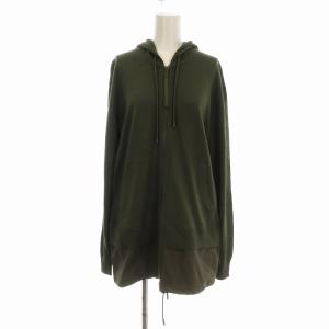 ジップアップパーカー ロング M カーキ 93243 /EE