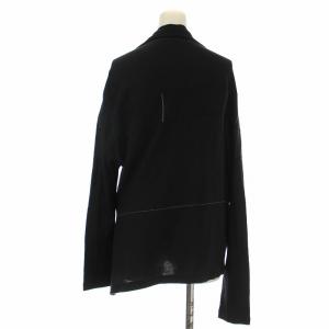 Y's ヨウジヤマモト カーディガン ニット 変形 アシンメトリー 長袖 2 黒 ブラック YV-T34-072