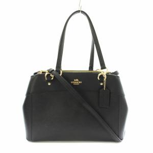 ラージ ブルック キャリーオール クロスグレインレザー 2WAY ハンドバッグ ショルダーバッグ チャーム付き