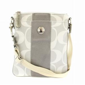 シグネチャー ショルダーバッグ キャンバス グレー 42246 /KU