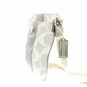 COACH シグネチャー ショルダーバッグ キャンバス グレー 42246 /KU