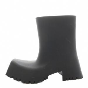 TROOPER RUBBER ショートブーツ 24.5cm ブラック