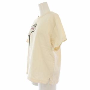 Pal'las Palace Tシャツ カットソー 半袖 花柄 プリント 2 アイボリー PCT-3072C /TK