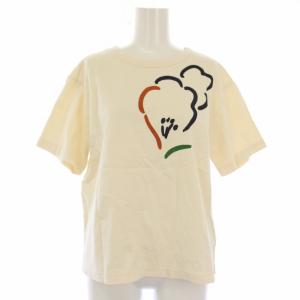 Tシャツ カットソー 半袖 プリント 2 アイボリー CT24310C /TK