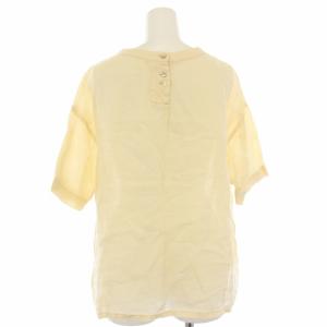 Pal'las Palace フレンチリネンオーバーサイズシャツ ブラウス 半袖 0 アイボリー /TK