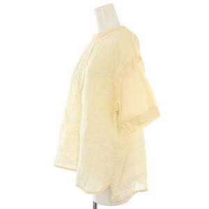 Pal'las Palace フレンチリネンオーバーサイズシャツ ブラウス 半袖 0 アイボリー /TK