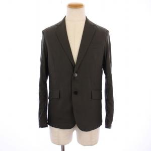 417byEDIFICE セットアップ 上下 テーラードジャケット シングル 2B スラックスパンツ ジップフライ S グレー 22-010-312-3001-1-0