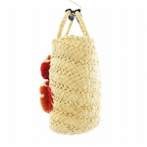 PAPILLONNER ear 21SS キャラカゴ カニ かごバッグ ハンドバッグ 3D蟹柄 ベージュ /KU