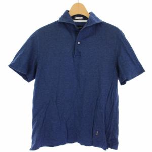ポロシャツ 半袖 ホリゾンタルカラー M 紺 090PC226 /TK