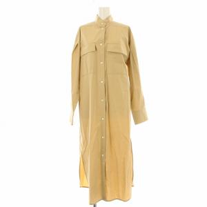 シャツワンピース ロング 長袖 2 ベージュ 202010-14-190-11-020 /OR