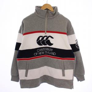 OF NEW ZEALLAND スウェット トレーナー プルオーバー 長袖 ハーフジップ ロゴ 裏起毛