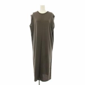 23SS KENSINGTON SLEY ニットワンピース ミモレ ロング ノースリーブ ペチコート付き