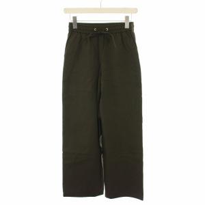23SS クリスプリネンミアン CRISP LINEN MIAN イージーパンツ 麻 34 カーキ 03-3106433