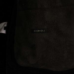 COMOLI 23AW シープスキン ショールカラーコート 1 ブラック Y03-04011