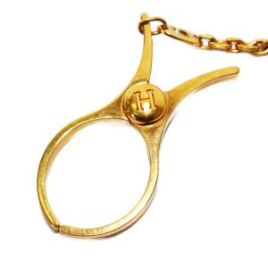 HERMES フィルー グローブホルダー 手袋ホルダー ゴールドカラー /KH OH