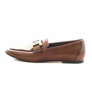 TOD'S ケイト ローファー モカシン レザー 35 茶 ブラウン /AN13
