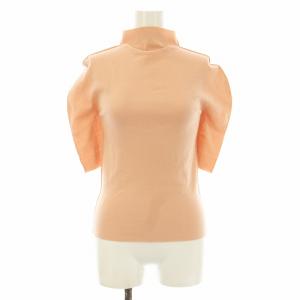 ストレッチ ハイネック カットソー 五分袖 2 ピンクベージュ IM02KK802 /KU