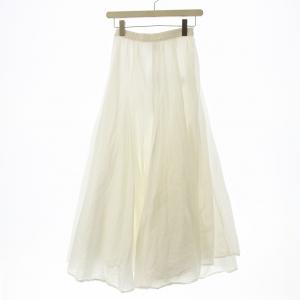 ボリュームフレアスカート ロング F 白 ホワイト 3-26001031 /OR