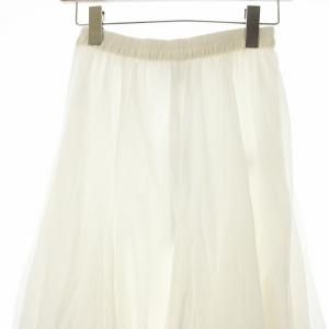 mizuiro ind mizuiroind ボリュームフレアスカート ロング F 白 ホワイト 3-26001031 /OR