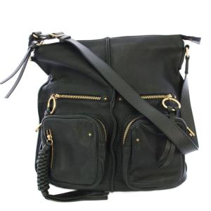 ワンショルダーバッグ レザー グリーン /TK D