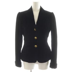 テーラードジャケット シングル ベロア 7 黒 ブラック BRRLYW2301 /AN19