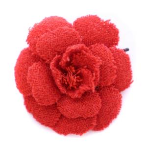 カメリア ブローチ レッド