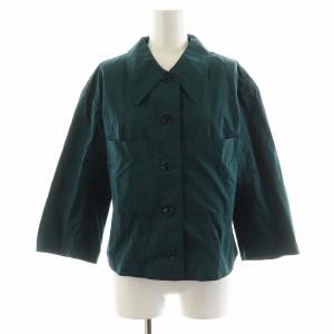 シャツ ブラウス 長袖 コットン 36 緑 グリーン SH230LF216-UL84 /AN13