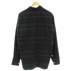 THE NORTH FACE ストレッチフランネルシャツ NR62031 チェック 長袖 シャツ L 黒 ブラック /G