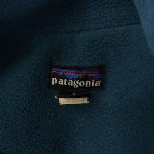 Patagonia 90s シェルドシンチラジャケット スタンドカラー アウター ジップアップ ショート丈 ロゴ ワンポイント