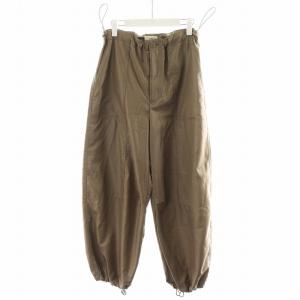 24AW ブライト パラシュートパンツ ジョガーパンツ 38 茶 ブラウン 24030900404130