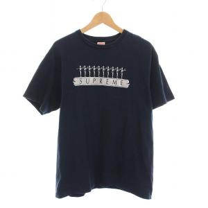 11SS radio city tee L ネイビー