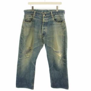 90s No2デニム 2001 パンツ XXモデル 白カモメ ワイドシルエット