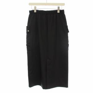 VERMEIL par iena ブライトキャバリーツイルパチポケットスカート タイト ひざ丈 38 黒 ブラック 21060938637030