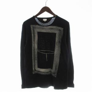 Tシャツ カットソー 長袖 プリント M 黒 ブラック PM-JT-74713 /EE