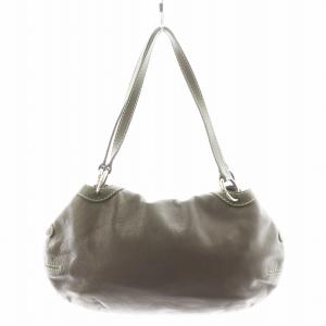 ANYA HINDMARCH ハンドバッグ ショルダーバッグ ロゴ レザー カーキ /AN5